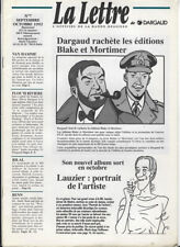 EO 1992 LA LETTRE DE DARGAUD n° 7 VAN HAMME BILAL FLOC'H RIVIÈRE BENN  EDITH