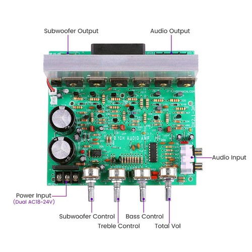 Carte amplificateur audio - carte,
