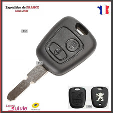 COQUE PLIP CLE POUR PEUGEOT CLE 406/406 BREAK/406 COUPE/607/806 2 BOUTONS
