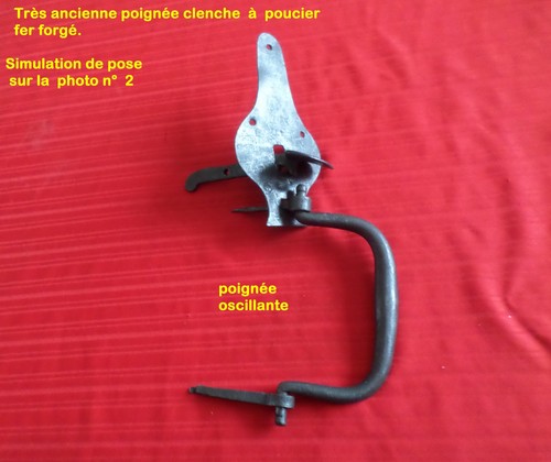 Ancienne poignée clenche - ancienne,