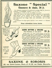 Publicité ancienne chaussures