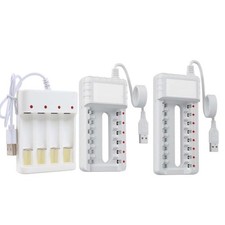 Multi-Slot Chargeur Batterie Chargeur for AAA / Aa Batterie USB Sortie 8 Fente
