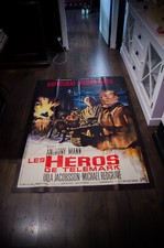HEROES OF TELEMARK Large French Grande Vintage Movie Poster Original 1965