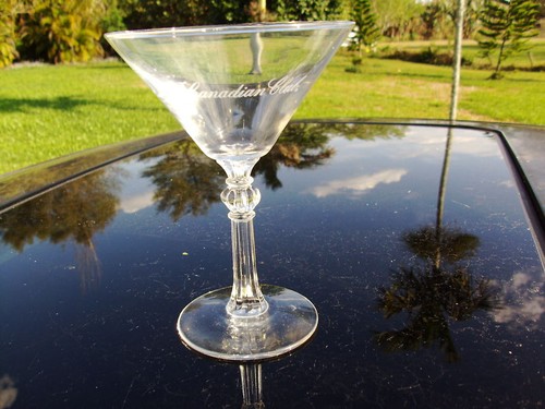 Canadian club martini glass - canadian,