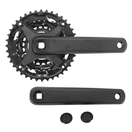 Pedalier vtt p2r alu noir - 9v.,