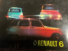 Renault 6 Livret Voiture Utilisation et Entretien Langue Italien Original Cru