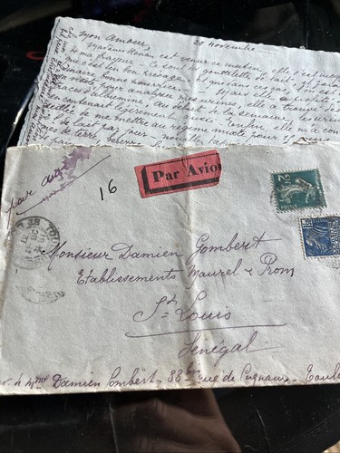 Lettre par avion - lettre,