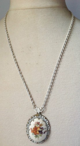 Collier pendentif vintage - collier,