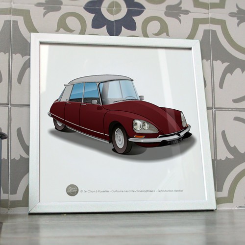 Poster citroën pallas - citroën, ds