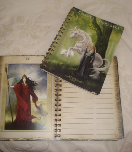Carnet adresse elfe - d'adresse,