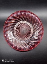 Petite Assiette,coupelle en Cristal de BACCARAT Modèle Bambou Tors Rose , signé