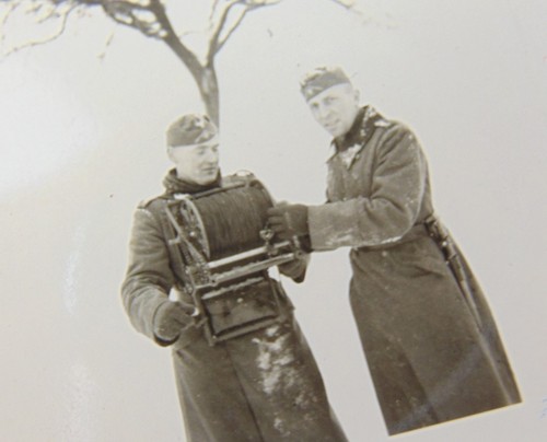 Photo soldat avec - d'un,