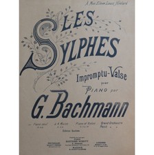 BACHMANN Georges Les Sylphes Piano ca1885