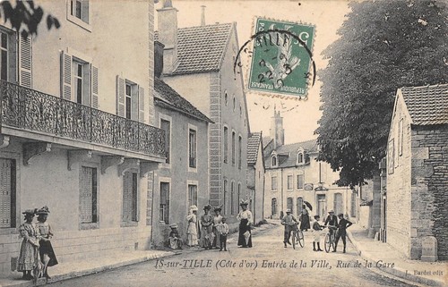 Cpa sur tille entree de - entree,