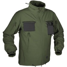 HELIKON COUGAR SOFT SHELL TACTIQUE ARMÉE COUPE-VENT POLICE HOMMES VESTE OLIVE