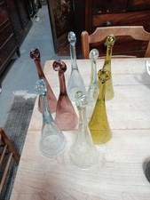 BIOT 8 FLÛTES À CHAMPAGNE  ( Pomponette ) De Couleurs 