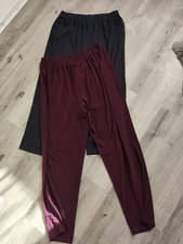 🎀 Lot 2 Pantalons Leggings Caleçon marine/Prune neuf Taille 54/56 si belle et 