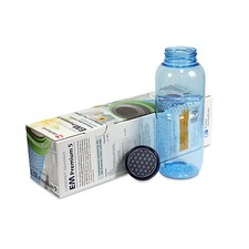 PrimeInventions Premium EM-5 Filtre à Eau + 0,5l Bouteille Fleurs de la Vie