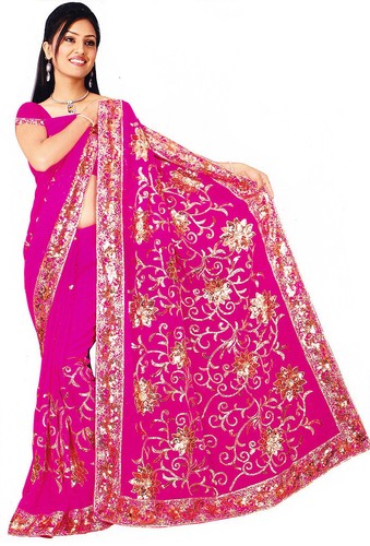 Bollywood wedding sequin sari - bollywood,