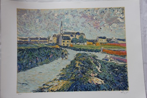 Hervé avner lithographie - hervé,