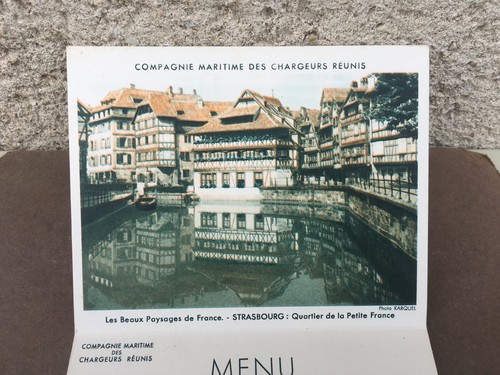 Menu carte postale cie - menu,