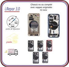 chassis nu ou complet iphon 12 mini rouge-bleu-noir-vert-blanc-mauve US  5G