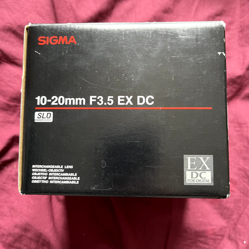 Sigma 20mm ex - 10-20mm, dc