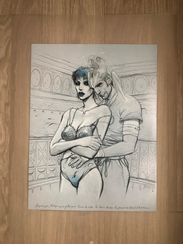 Enki bilal calque bleu sang - bilal:,