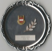 Gymnastique et sport Vienne 1964 D.D. II. Assiette en argent distinction