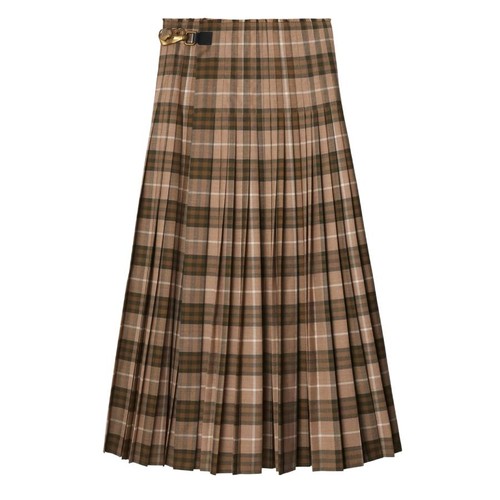 Burberry check wool blend - wool-blend, maxi