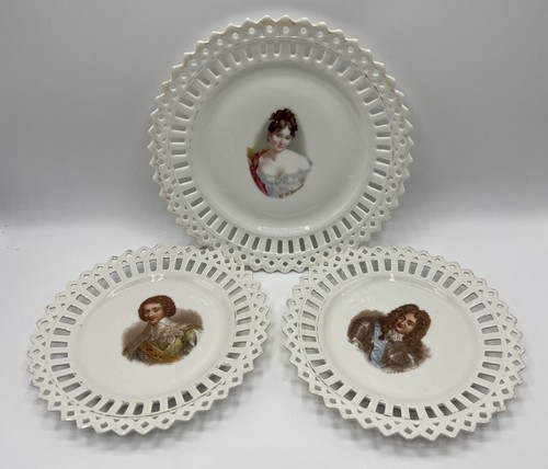 Lot assiettes ajourées - assiettes,