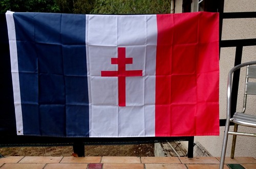 Drapeau français croix de - /,