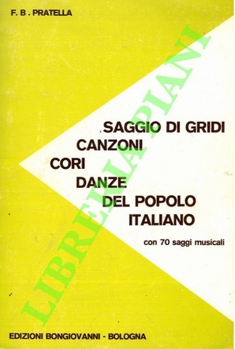 Pratella saggio di - pratella, f.