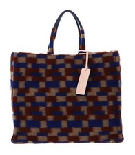 COCCINELLE Preppy Grained Leather Shopper L Multi Royal / Roy