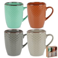 Tasses céramique 400 ml 4 pcs tasses à boire café thé tasse cuisine set
