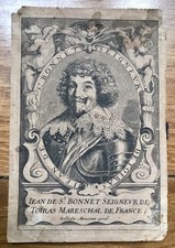 GRAVURE ANCIENNE PORTRAIT JEAN