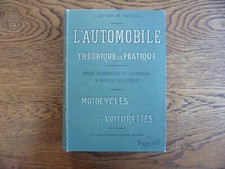 BAUDRY DE SAUNIER L'Automobile théorique et pratique Motocycles Voiturettes 1899