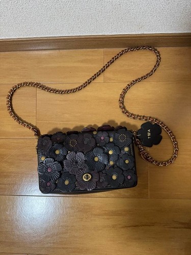 Sac bandoulière chaîne - , cuir