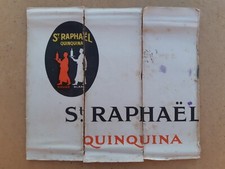 Ancienne affiche publicitaire Apéritif St RAPHAËL quinquina - J. CARTIER bistro