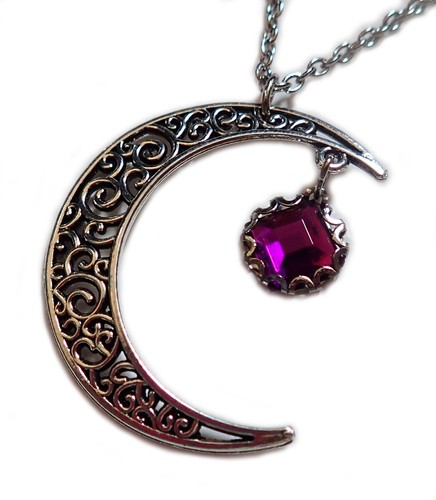 Moon wicca pendant - wicca, ritual