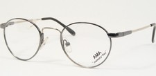 AMA 2589 001 Gunmetal/Argent Unique Rare Lunettes Memory-Flex Cadre 44-20-135