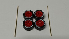 Set de jantes Bridgestone Potenza rouge  6 branches pneu gomme pour Custom (ET)