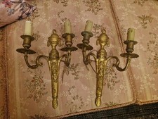 Paire D'appliques En Bronze De Style LOUIS XVI 