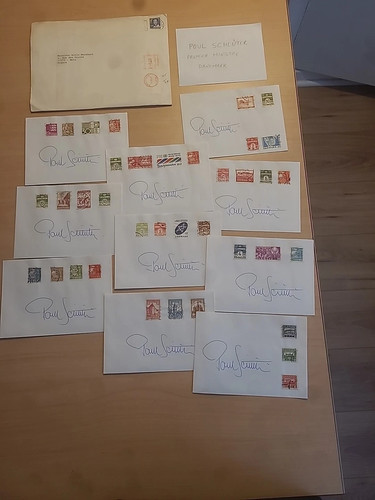 Enveloppes timbres - 10,