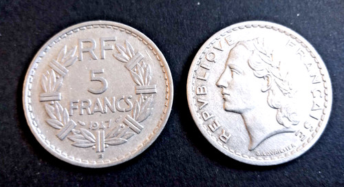Lot francs lavrillier 1947 - lot, 5