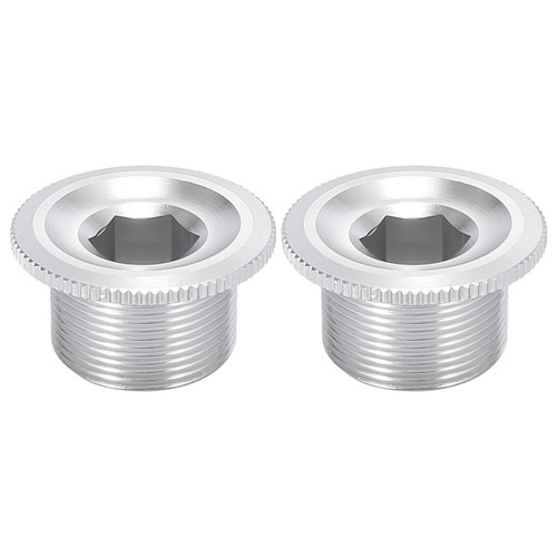 2pcs argenté vélo manivelle - 2pcs,
