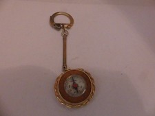 PORTE CLÉ METAL DORE BOUSSOLE ET TOUR EIFFEL PARIS