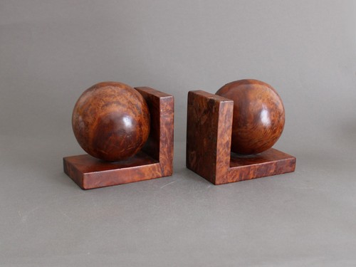 French burl wood sphere - wood,