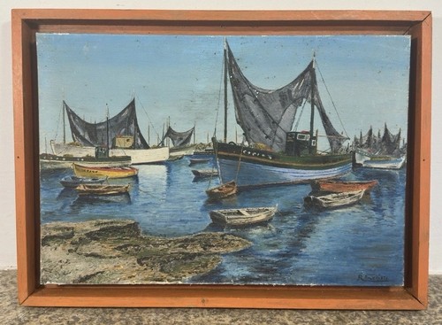 Port pêche animé - port,