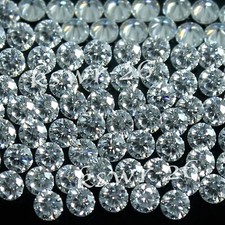 Diamant blanc rond naturel